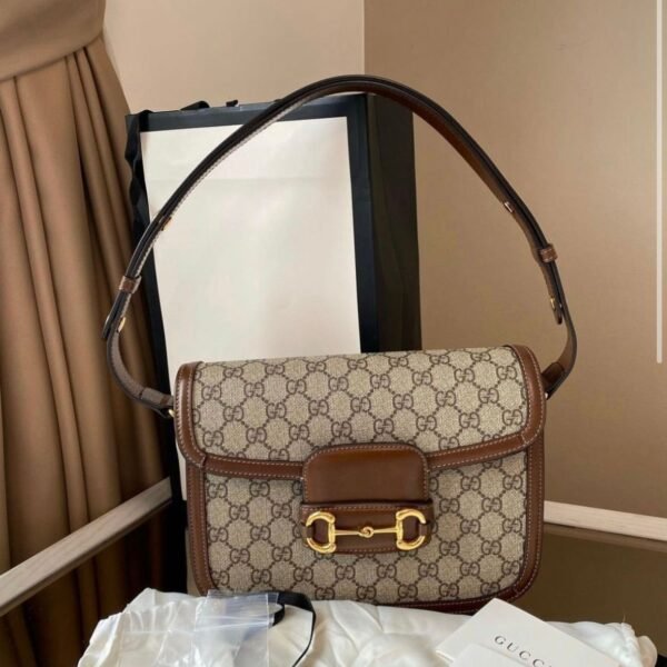 Gucci Bag Horsebit Sling Shoulder Bag With Original Box