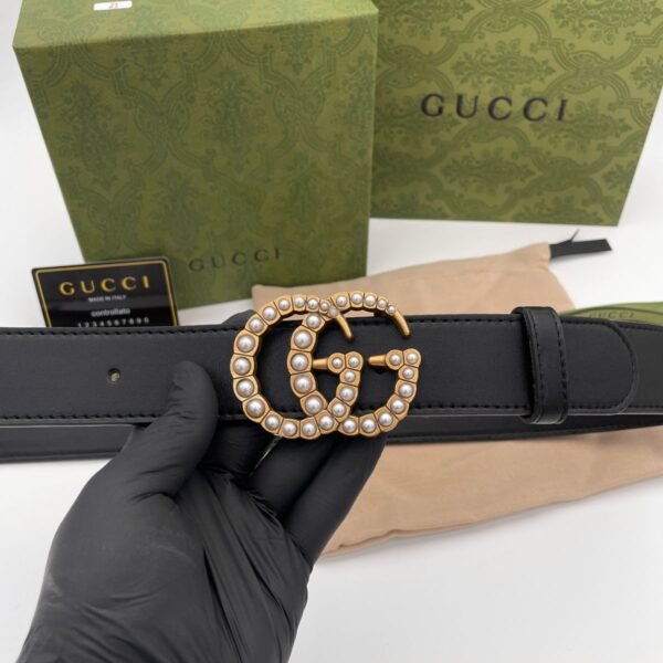 Unisex Gucci GG Pearls Belt