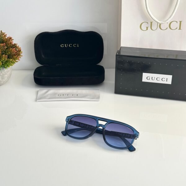 Gucci Unisex Blue Sunglasses