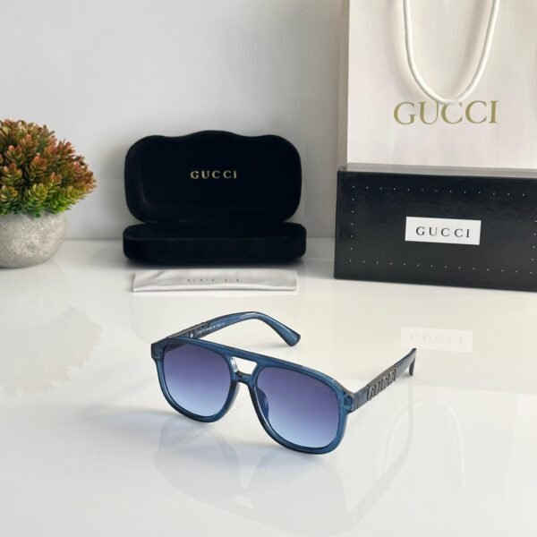 Gucci Unisex Blue Sunglasses